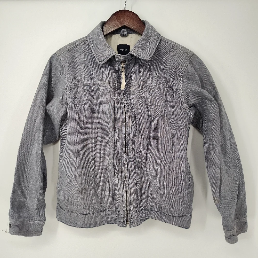 GAP Kids Blue/White 100% Cotton Jacket Size XXL, 14-16